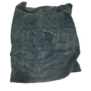 Indigo Soft Charcoal/Grey Reversible Throw Blanket 47”x58”